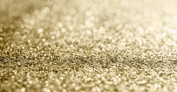 Abstraktes Goldglitzern Verwischt Mit Bokeh Hintergrund — Stockfoto