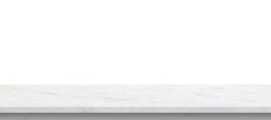 beyaz mermer taş tablo ürün gösterimi için beyaz arkaplan üzerinde izole