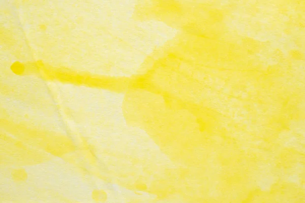 Abstrato Amarelo Aquarela Fundo Textura Close — Fotografia de Stock