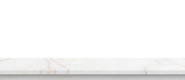 beyaz mermer taş tablo ürün gösterimi için beyaz arkaplan üzerinde izole