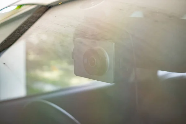 Carro Cctv Câmera Gravador Vídeo Para Condução Segurança Estrada — Fotografia de Stock