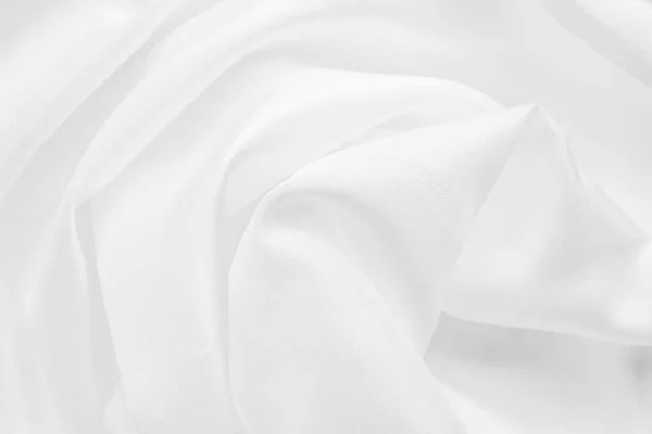 Abstract White Fabric Soft Wave Texture Background — Stock Photo, Image