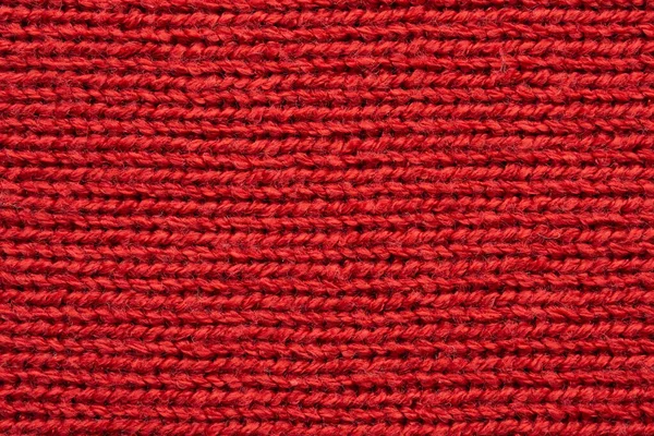 Red knitted cloth wool texture surface background