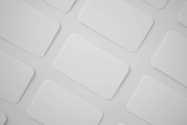 Beyaz arkaplanda beyaz kartvizit