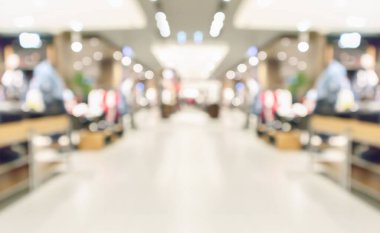 Alışveriş merkezinin arka planının soyut bulanık elbise butik görüntüsü