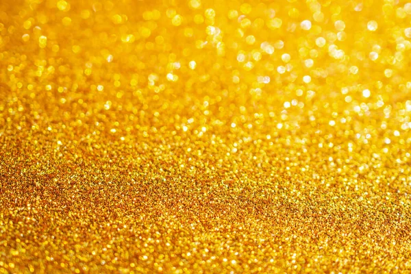 Gold Glitzern Mit Bokeh Hintergrund — Stockfoto