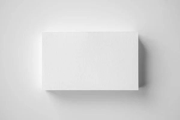 Mockup White Business Card White Background — Stockfoto