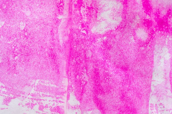 粉红水彩颜料纸背景纹理 — 图库照片