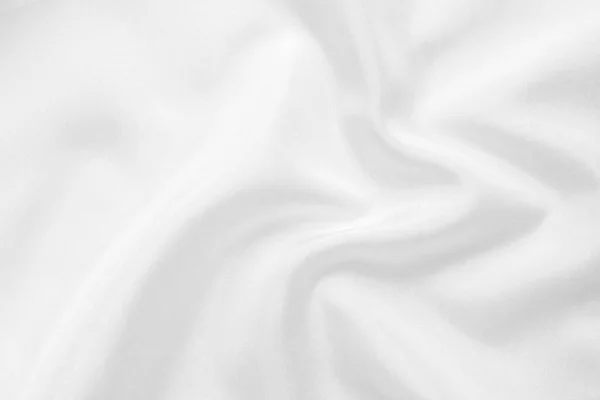 Abstract White Fabric Soft Wave Texture Background — Stock Photo, Image