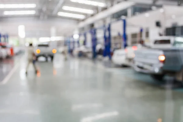 Auto Servis Centrum Auto Opravy Dílna Rozmazané Pozadí — Stock fotografie