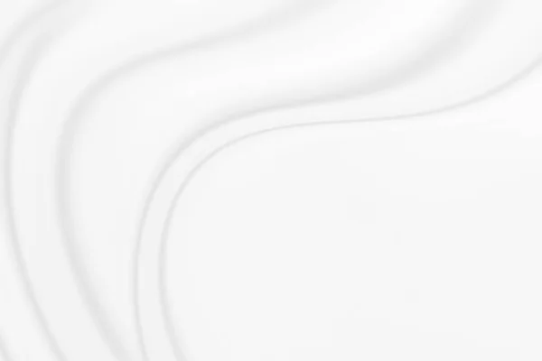 Abstraktes Weißes Gewebe Mit Weicher Wellenstruktur Hintergrund — Stockfoto