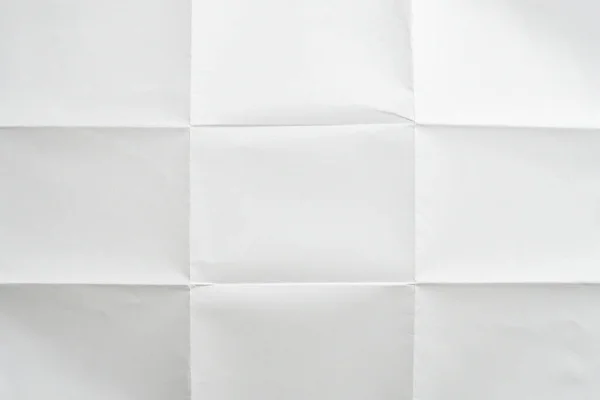 White Folded Wrinkled Paper Texture Background — Stock Fotó