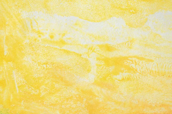 Abstracto Amarillo Acuarela Pintura Papel Fondo Textura —  Fotos de Stock