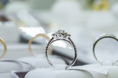 Takı Pırlanta Yüzük Haritayı lüks perakende mağaza pencere ekran vitrin