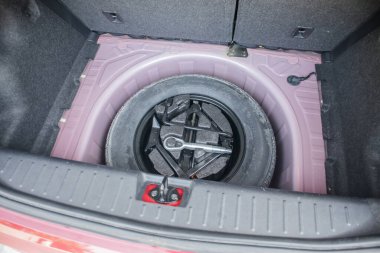 spare tire in the modern compact car