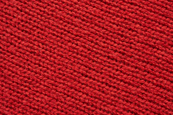 Kırmızı örülmüş kumaş yünlü yüzey arkaplanı