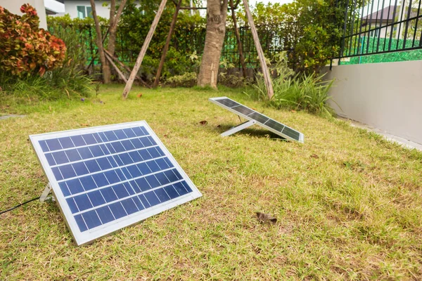 solar panel in the house garden