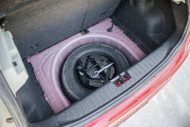 spare tire in the modern compact car