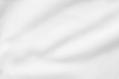 Yumuşak dalga dokusu arka planına sahip soyut beyaz kumaş