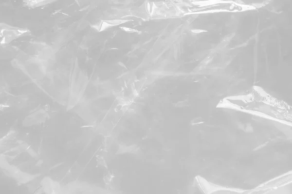 Transparent Plastic Bag Texture White Background — Zdjęcie stockowe