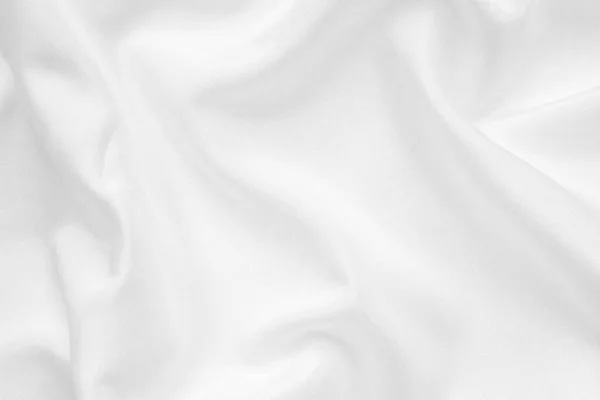 Tecido Branco Abstrato Com Fundo Textura Onda Suave — Fotografia de Stock
