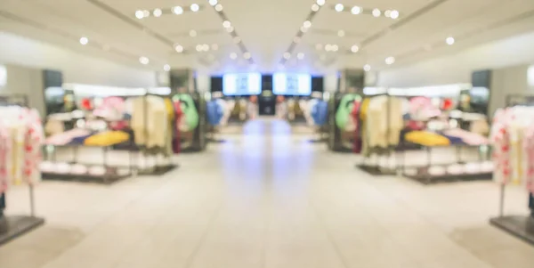 Abstrato Blur Roupas Boutique Exibir Interior Shopping Center Fundo — Fotografia de Stock