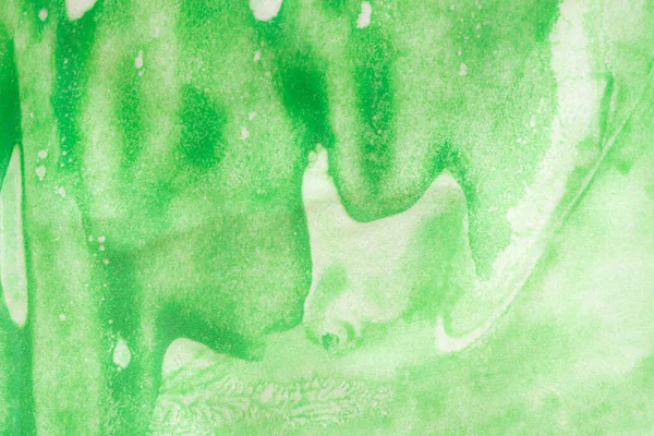 Abstract Groene Aquarel Achtergrond Textuur Close — Stockfoto