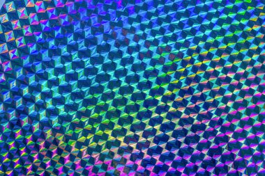 Holographic rainbow foil iridescent texture abstract hologram background