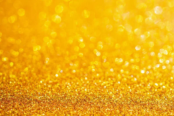 Guld Glitter Glitter Med Bokeh Bakgrund — Stockfoto