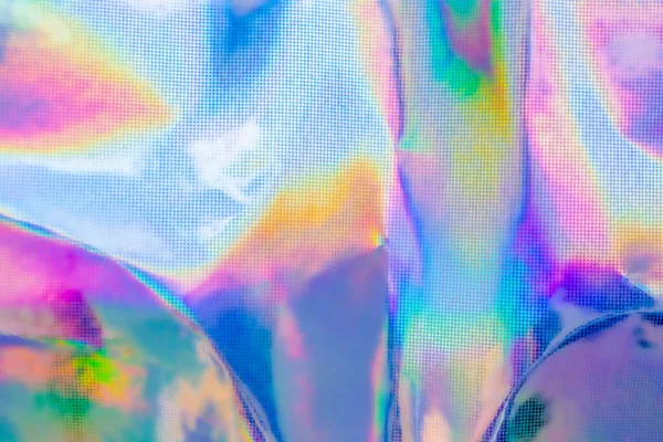 Holographic Rainbow Foil Iridescent Texture Abstract Hologram Background — Stockfoto