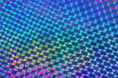 Holografik gökkuşağı folyo yanardöner doku soyut hologram arkaplan