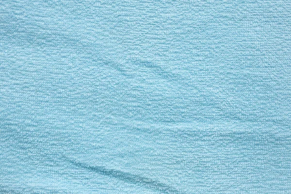Blauwe Katoenen Handdoek Textuur Abstracte Achtergrond — Stockfoto