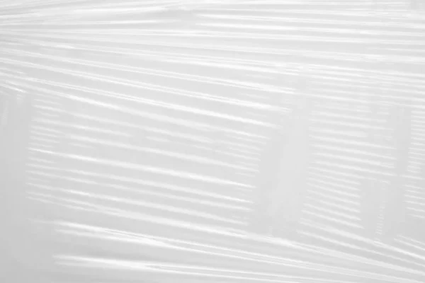 白色透明塑料膜包装纹理背景 — 图库照片