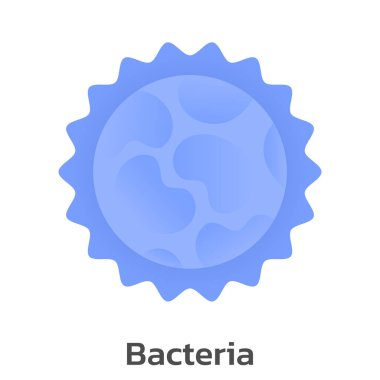 Virüs ve Bakterilerin çizgi film vektörü.