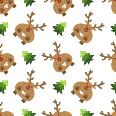 Sevimli ren geyiği desensiz arkaplan.