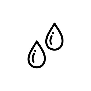 Su damlası El çizgi film karalama stili.