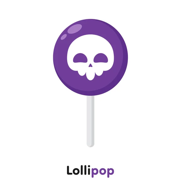 Cute Halloween Lollipop Vector Illustration — Stockvektor