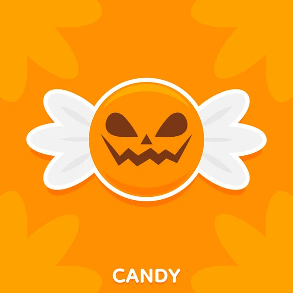 Dulces Halloween Lindo Vector Ilustración — Vector de stock