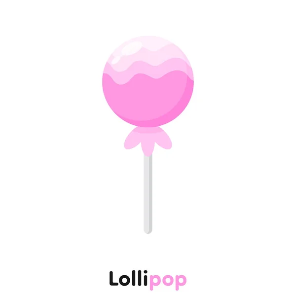 Cute Cartoon Lollipop Vector Illustration — Stock Vector