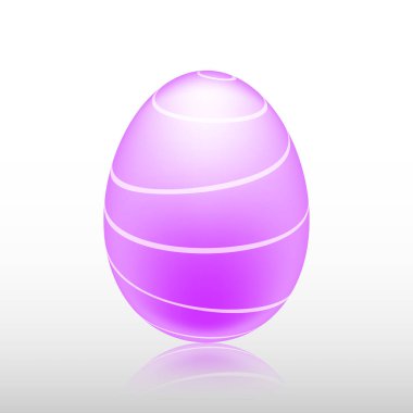 Egzotik desenli, vektörlü, resimli bir Paskalya yumurtası. Vektör Yanlısı