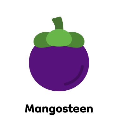 Mangosteen simgesi, Vektör, Görüntü .