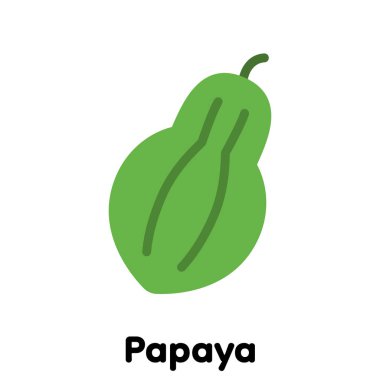 Papaya simgesi, Vektör, Görüntü .