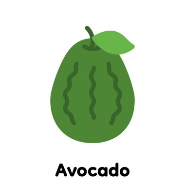 Avokado simgesi, Vektör, Görüntü .