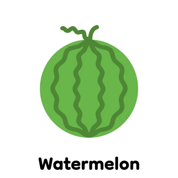 Wassermelonen Symbol Vektor Illustration — Stockvektor