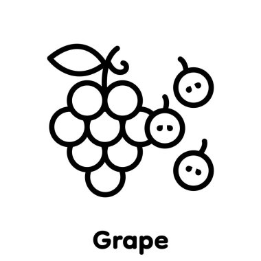 Üzüm doğrusal simgesi, Vektör, Görüntü.