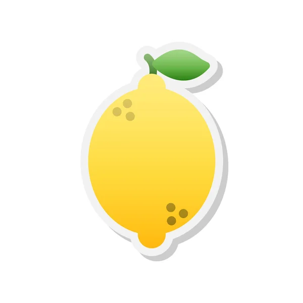 柠檬贴纸图标 — 图库矢量图片