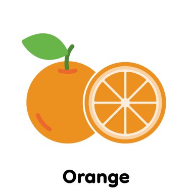 Turuncu simge, Vektör, Görüntü .