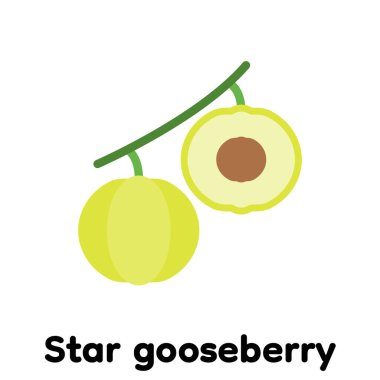 Yıldız Bektaşi üzümü ikonu, Vektör, Görüntü.