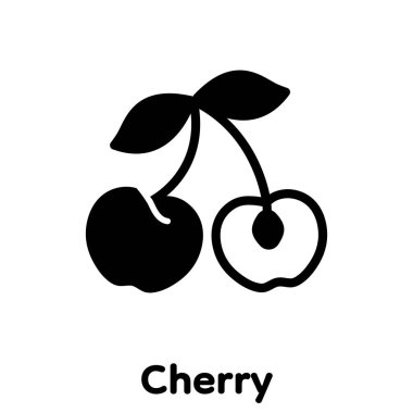 Kiraz sembolü, Vektör, İllüstrasyon.