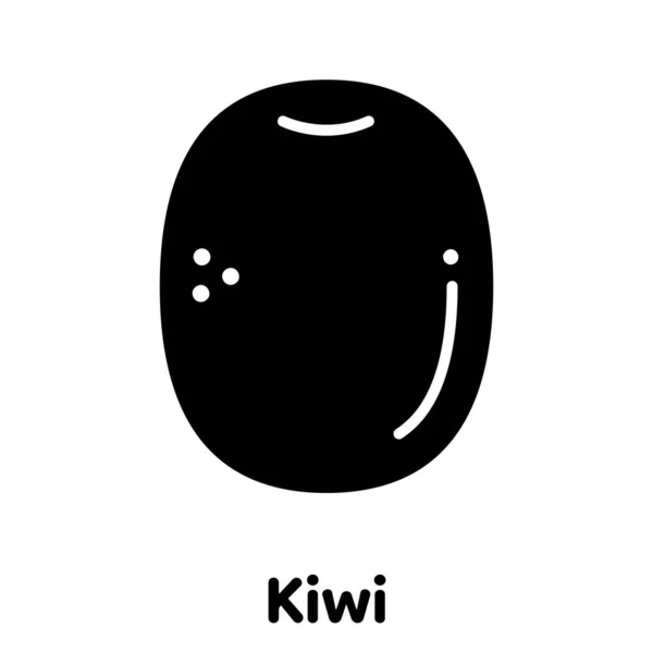Kiwi Gyümölcsgráf Ikon Vektor Illusztráció — Stock Vector
